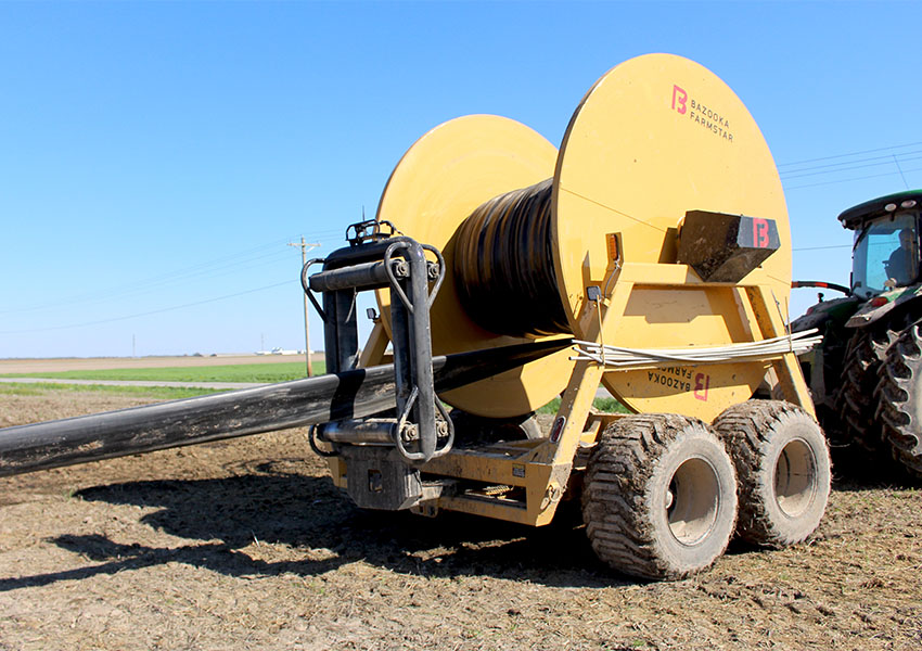 Bazooka Farmstar - The 1810 Crossfire Hose Reel is a rotating