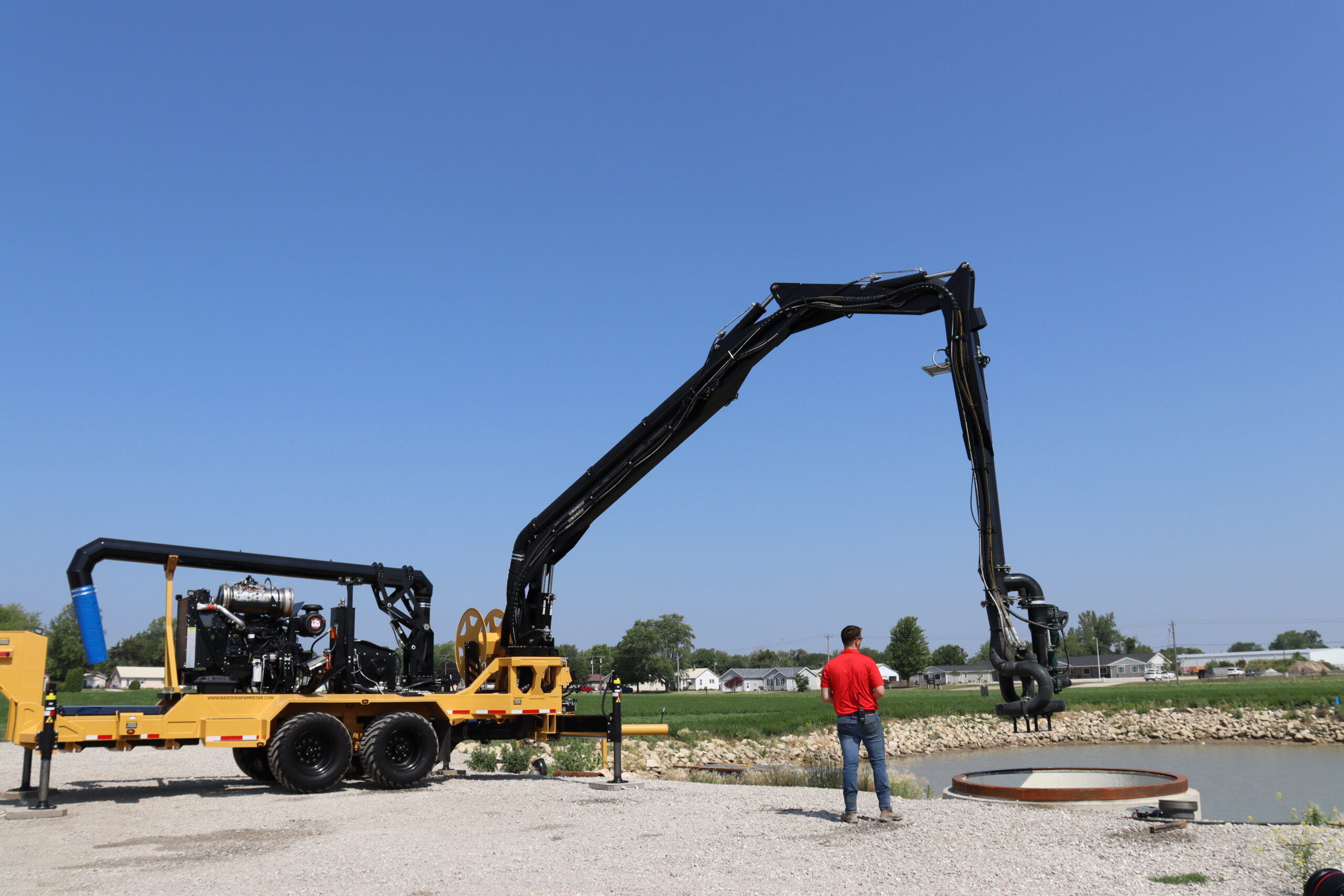 Bazooka Farmstar Remote Operated Boom on Renegade 2