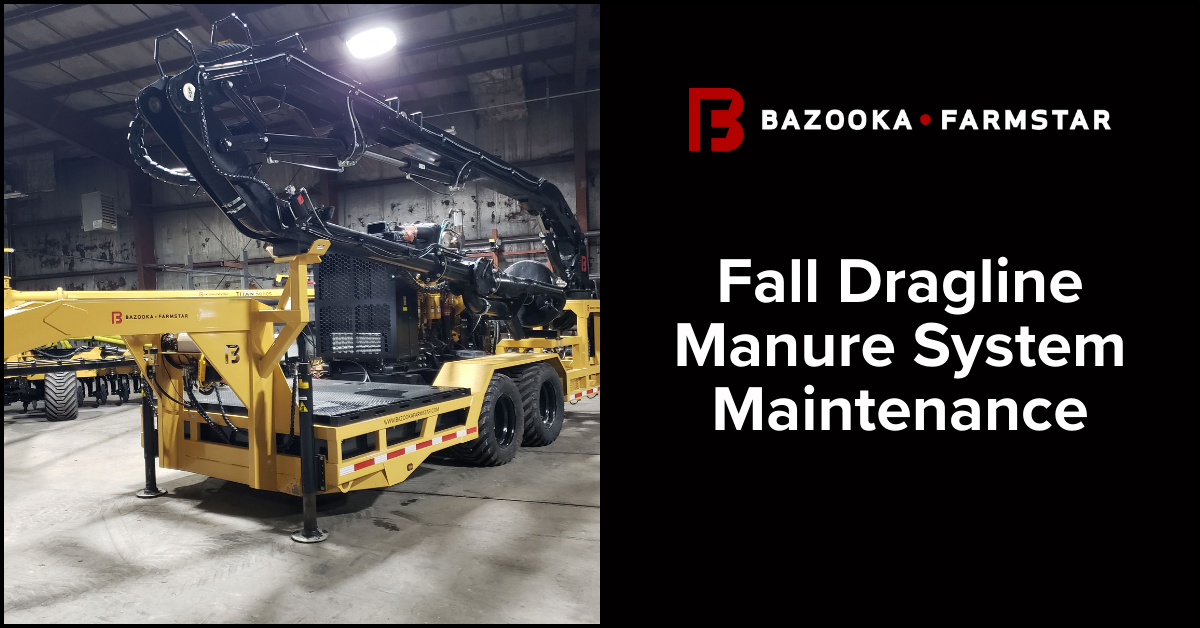 Bazooka Fall Dragline Manure System Maintenance